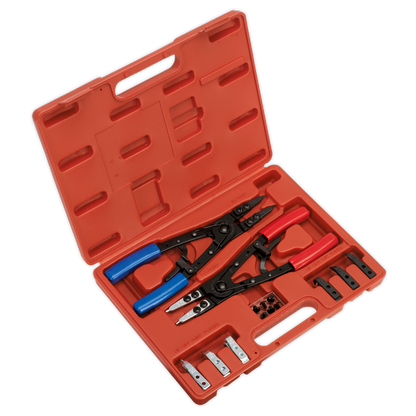 SEALEY - AK8500 Circlip Pliers Set Internal/External 265mm Heavy-Duty