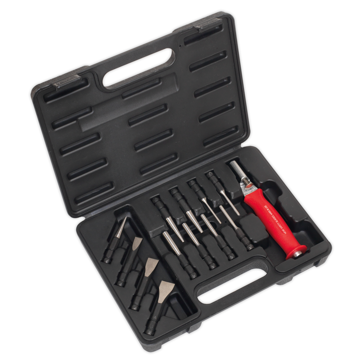 SEALEY - AK9214 Interchangeable Punch & Chisel Set 13pc