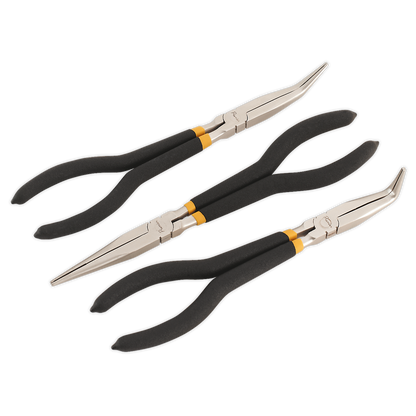 SEALEY - AK930 Needle Nose Pliers Set 3pc 280mm Ni-Fe Finish