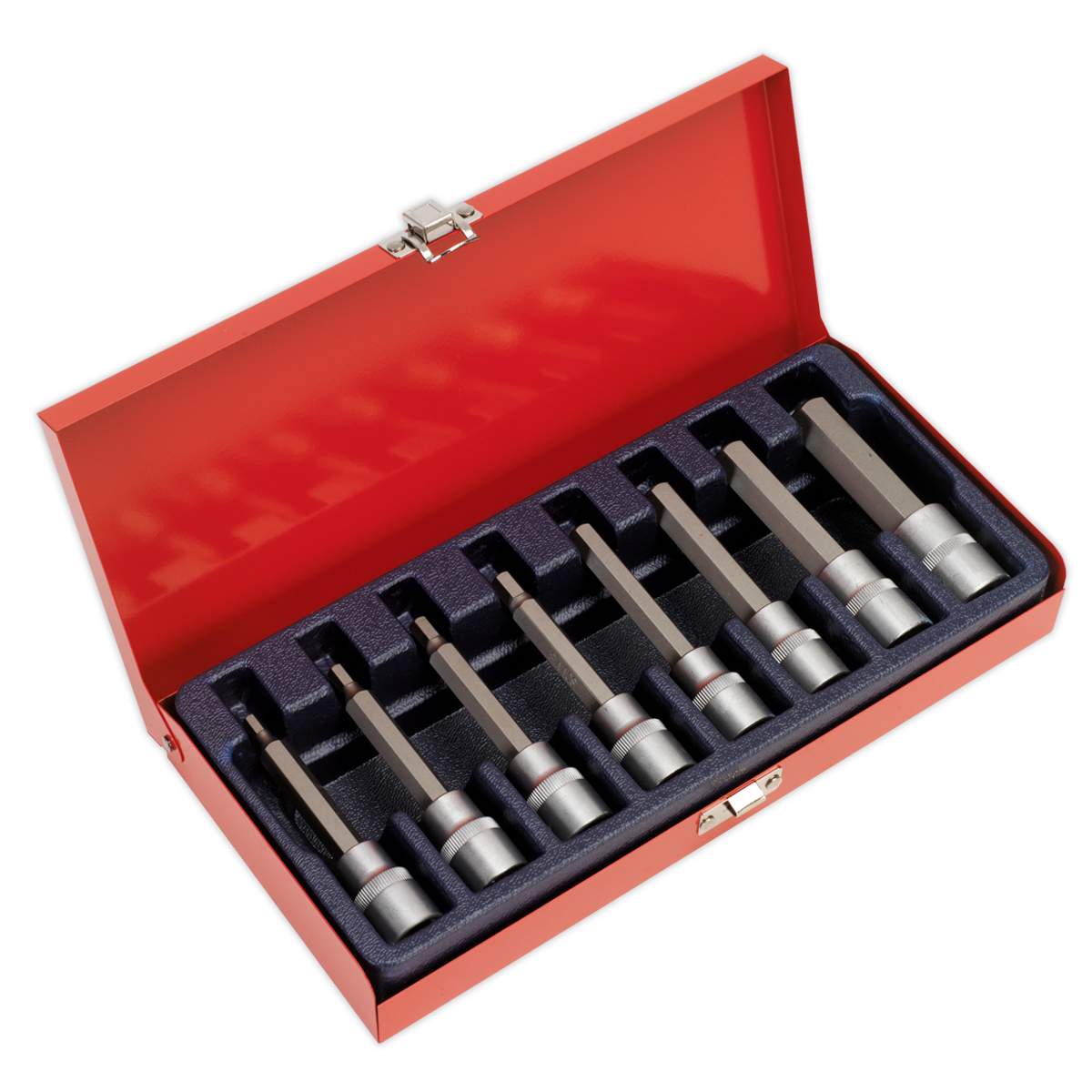 SEALEY - AK9310 Hex Socket Bit Set 8pc 1/2"Sq Drive Metric