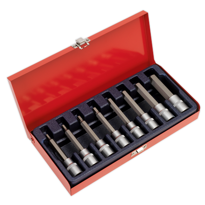 SEALEY - AK9310 Hex Socket Bit Set 8pc 1/2"Sq Drive Metric