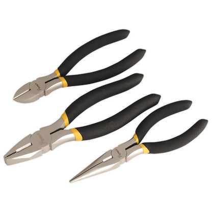 SEALEY - AK9333 Pliers Set 3pc Ni-Fe Finish