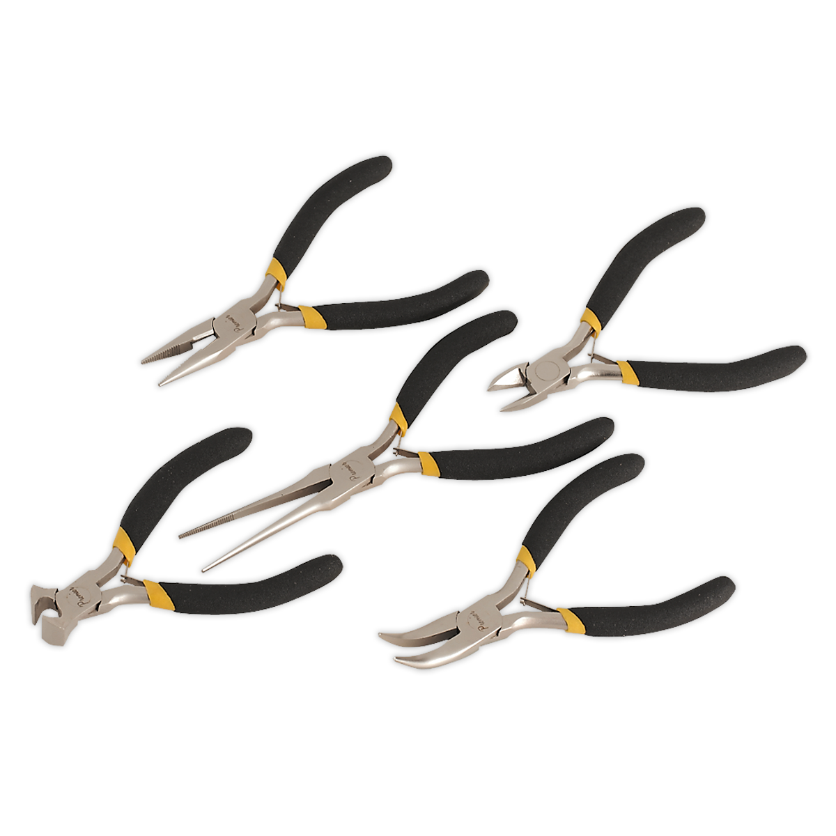 SEALEY - AK937 Mini Pliers Set 5pc Ni-Fe Finish