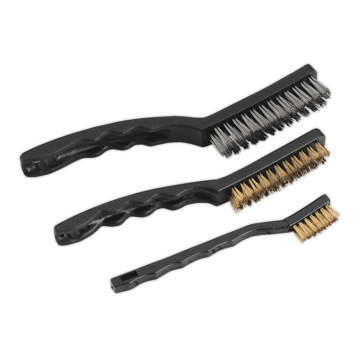 SEALEY - AK9801 Wire Brush Set Auto Engineer's 3pc