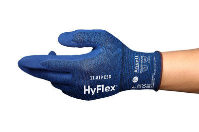 Ansell - ANSELL HYFLEX 11-819 ESD TOUCHSCREEN GLOVE SZ LARGE - Blue