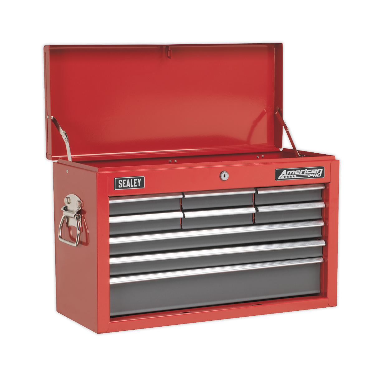 SEALEY - AP22509BB Topchest 9 Drawer with Ball-Bearing Slides - Red/Grey