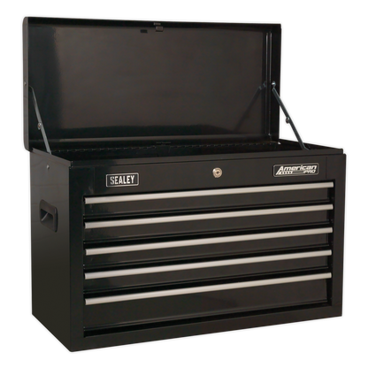 SEALEY - AP225B Topchest 5 Drawer with Ball-Bearing Slides - Black