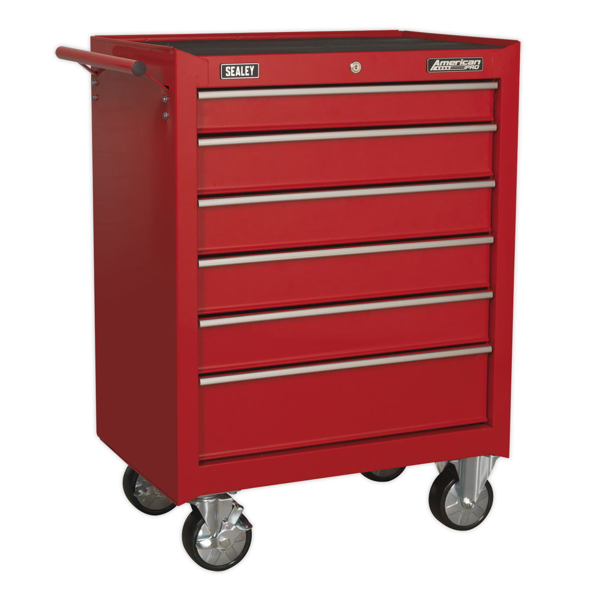 SEALEY - AP226 Rollcab 6 Drawer with Ball-Bearing Slides - Red