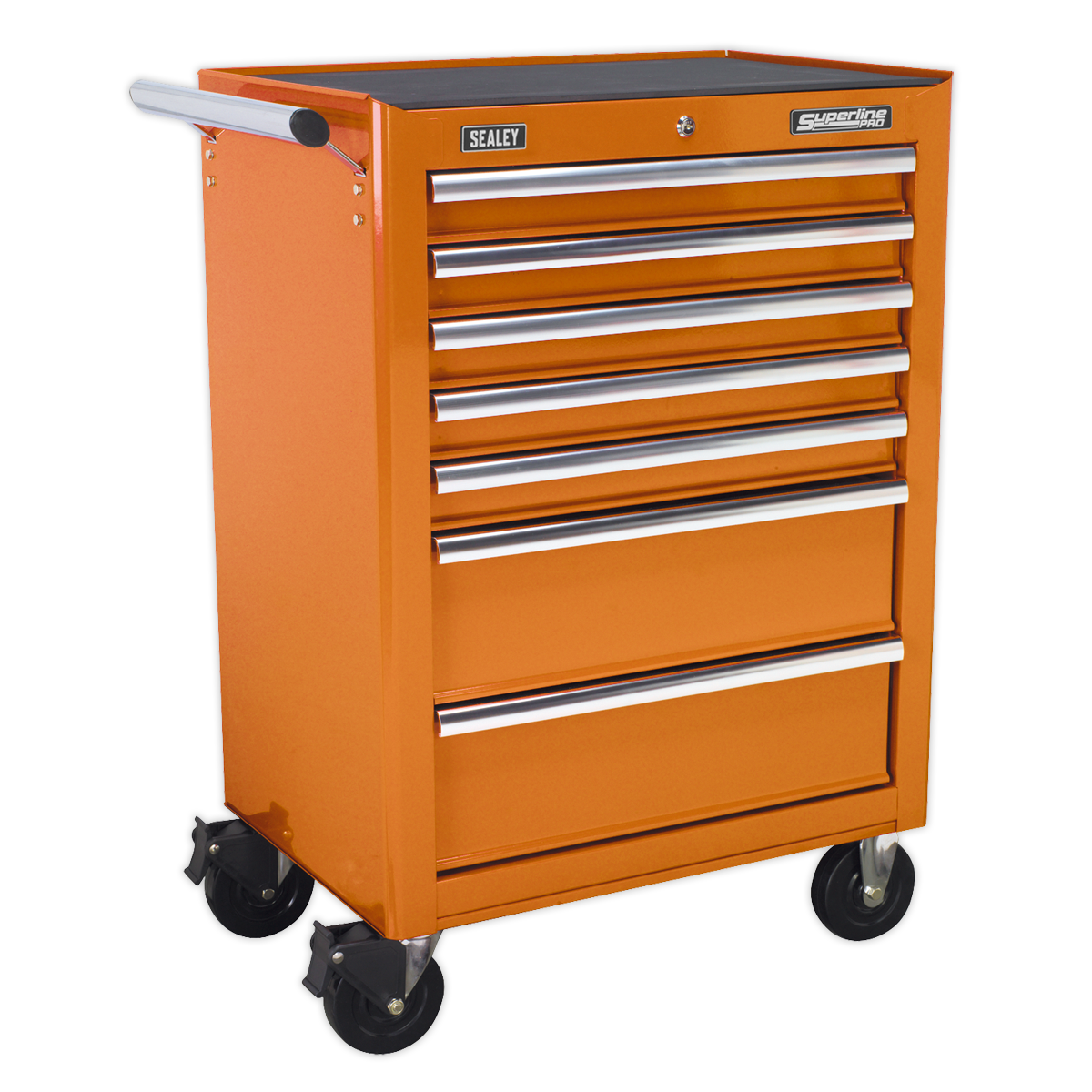 SEALEY - AP26479TO Rollcab 7 Drawer with Ball Bearing Slides - Orange