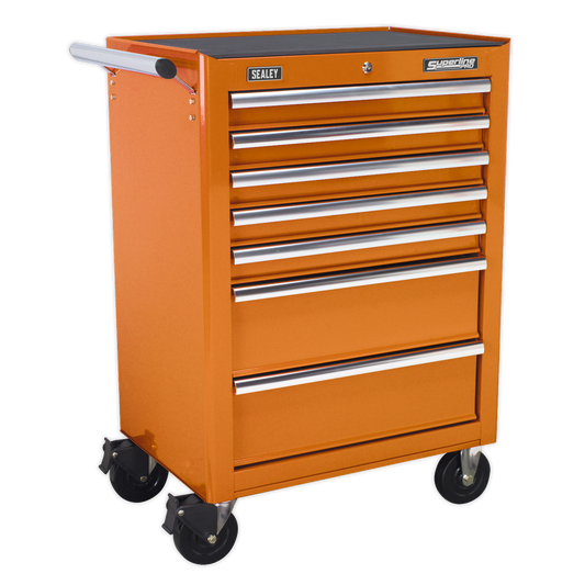 SEALEY - AP26479TO Rollcab 7 Drawer with Ball Bearing Slides - Orange