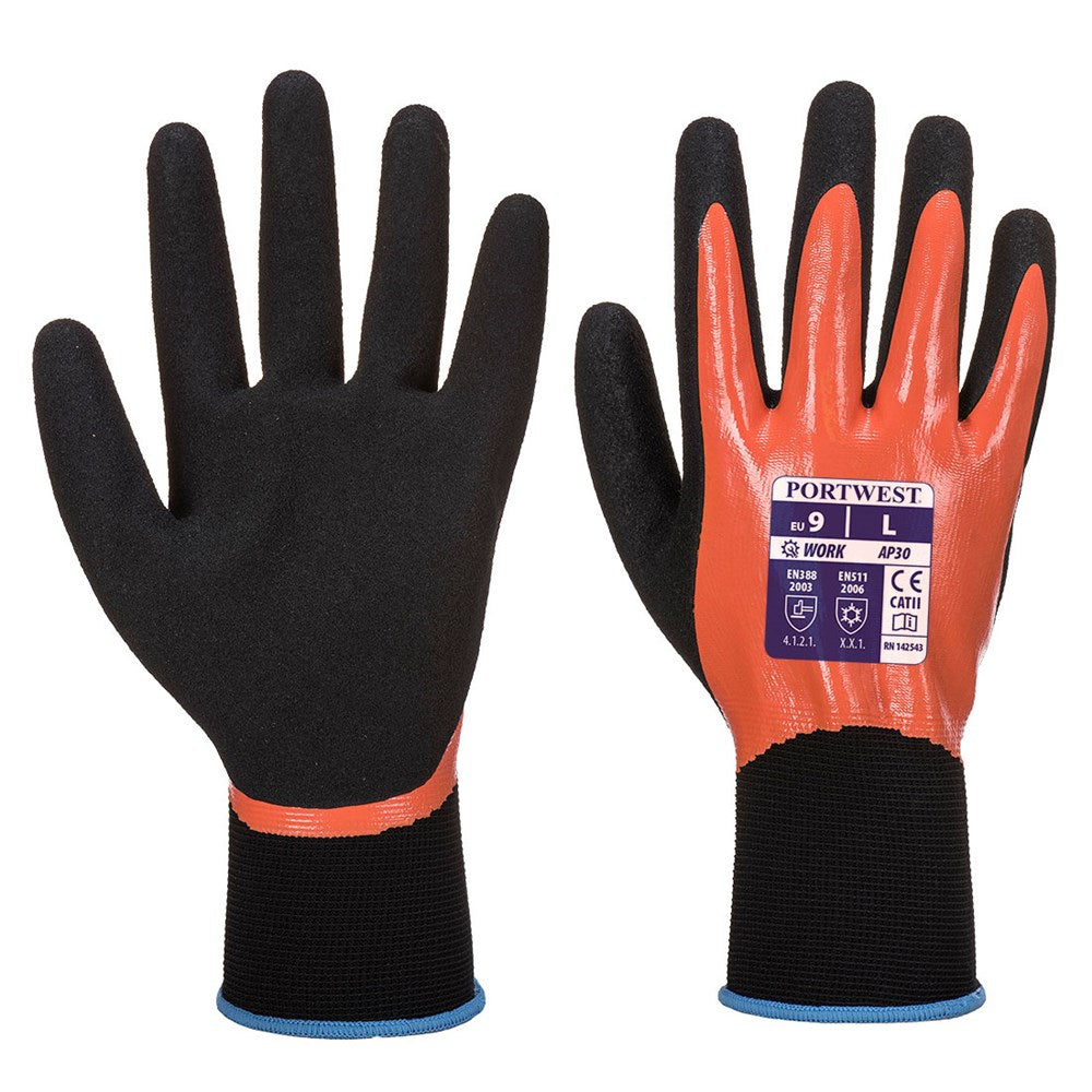Portwest AP30O8RS -  sz S Dermi Pro Glove - Orange/Black