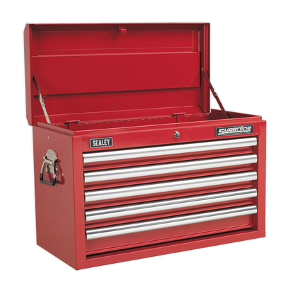 SEALEY - AP33059 Topchest 5 Drawer with Ball Bearing Slides - Red