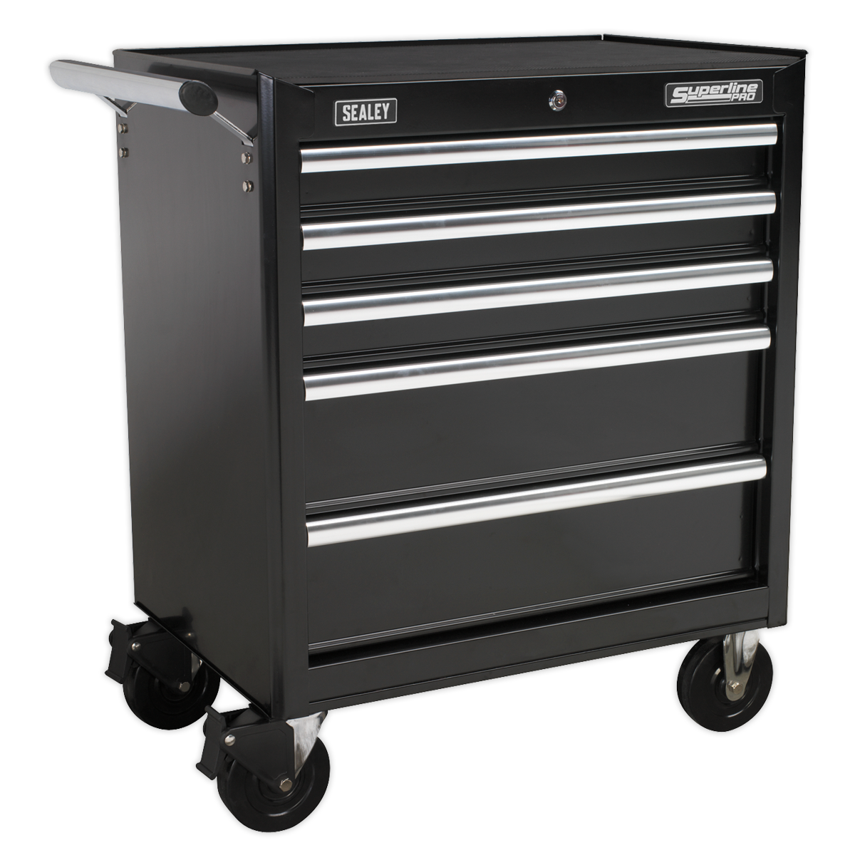 SEALEY - AP33459B Rollcab 5 Drawer with Ball Bearing Slides - Black