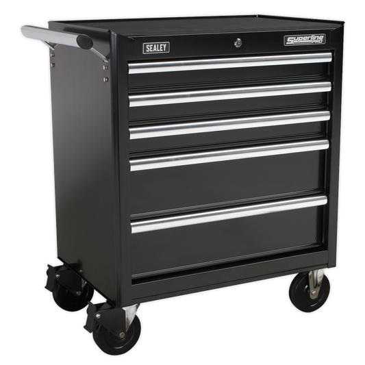 SEALEY - AP33459B Rollcab 5 Drawer with Ball Bearing Slides - Black