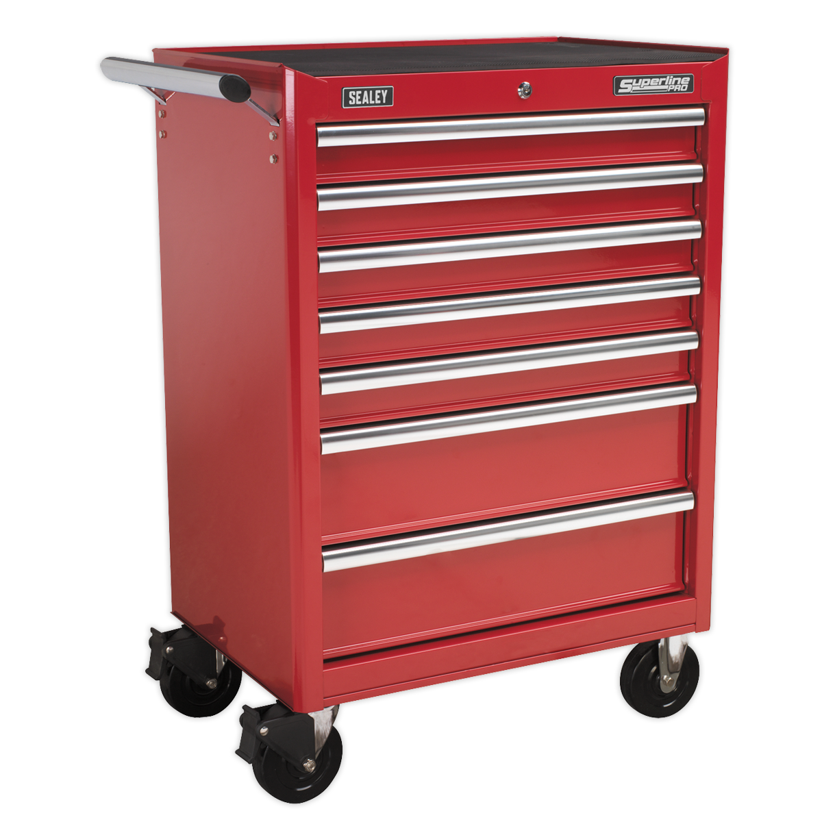 SEALEY - AP33479 Rollcab 7 Drawer with Ball Bearing Slides - Red