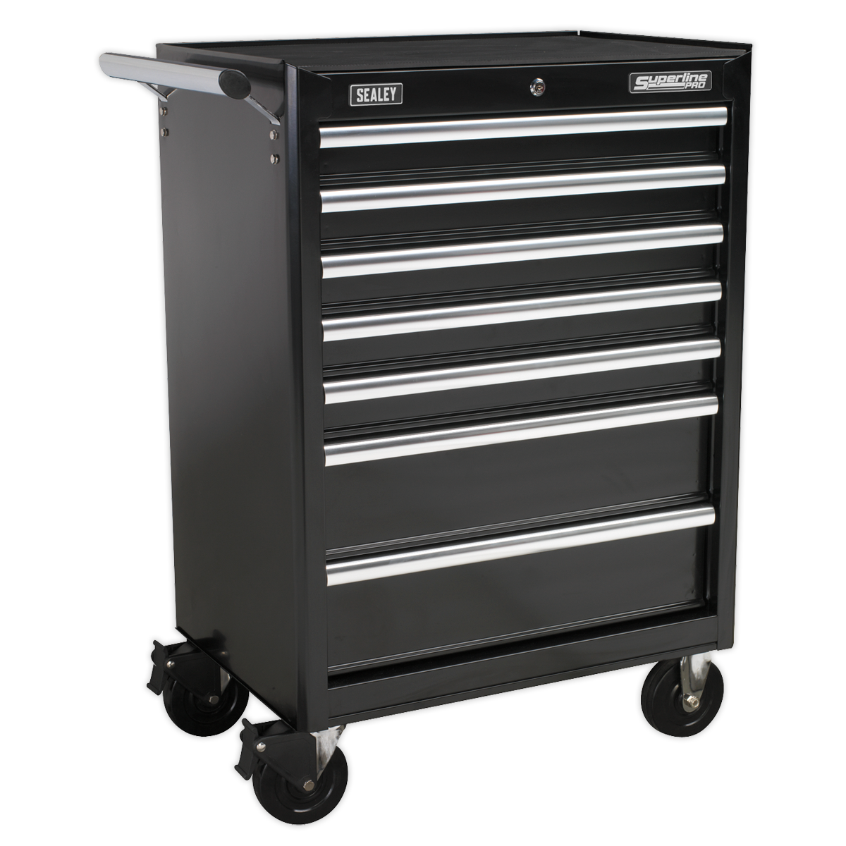 SEALEY - AP33479B Rollcab 7 Drawer with Ball Bearing Slides - Black