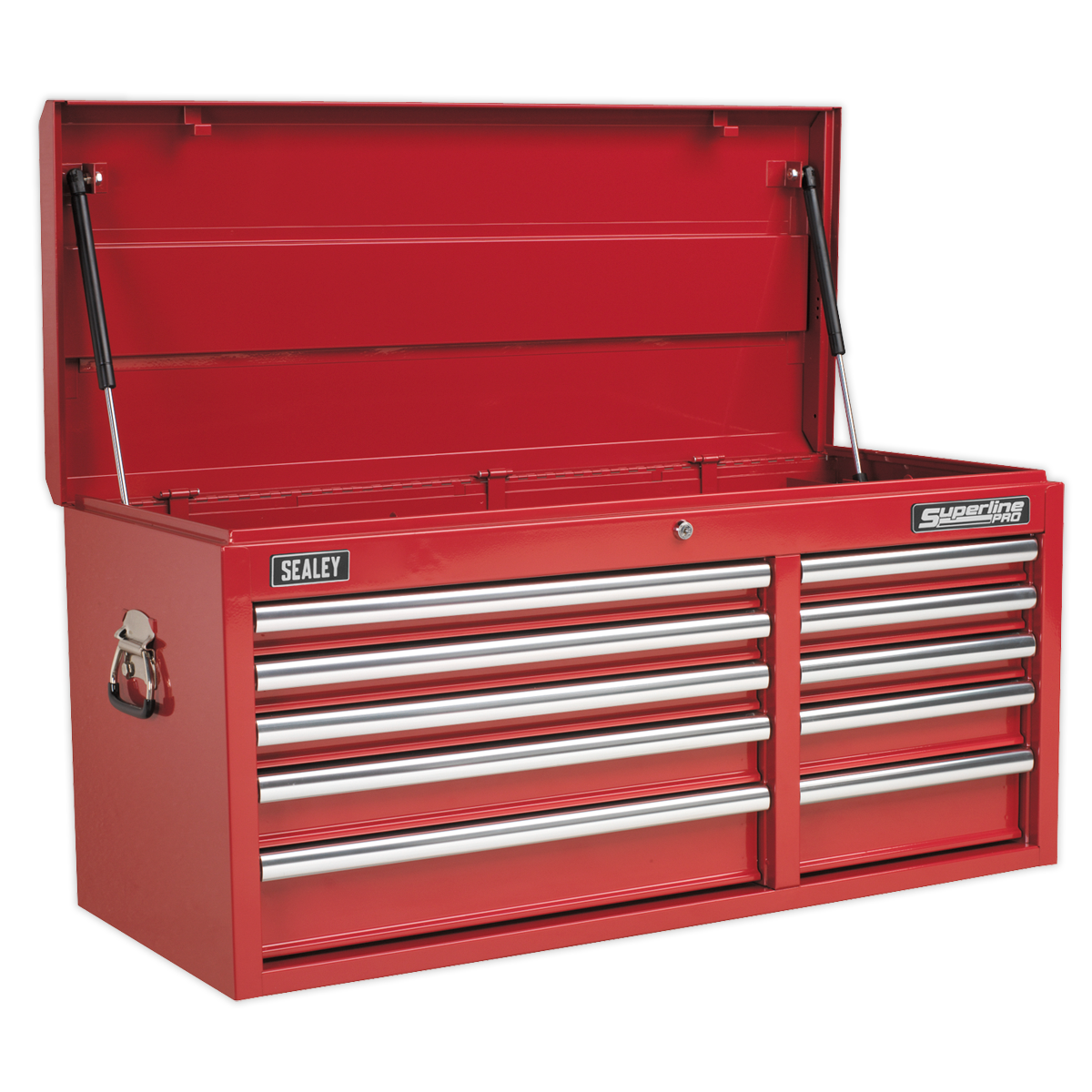 SEALEY - AP41110 Topchest 10 Drawer with Ball Bearing Slides Heavy-Duty - Red