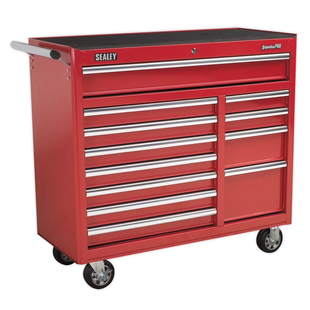 SEALEY - AP41120 Rollcab 12 Drawer with Ball Bearing Slides Heavy-Duty - Red