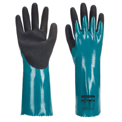 Portwest AP60B8RXXL -  sz 2XL Sandy Grip Lite Gauntlet - Blue/Black