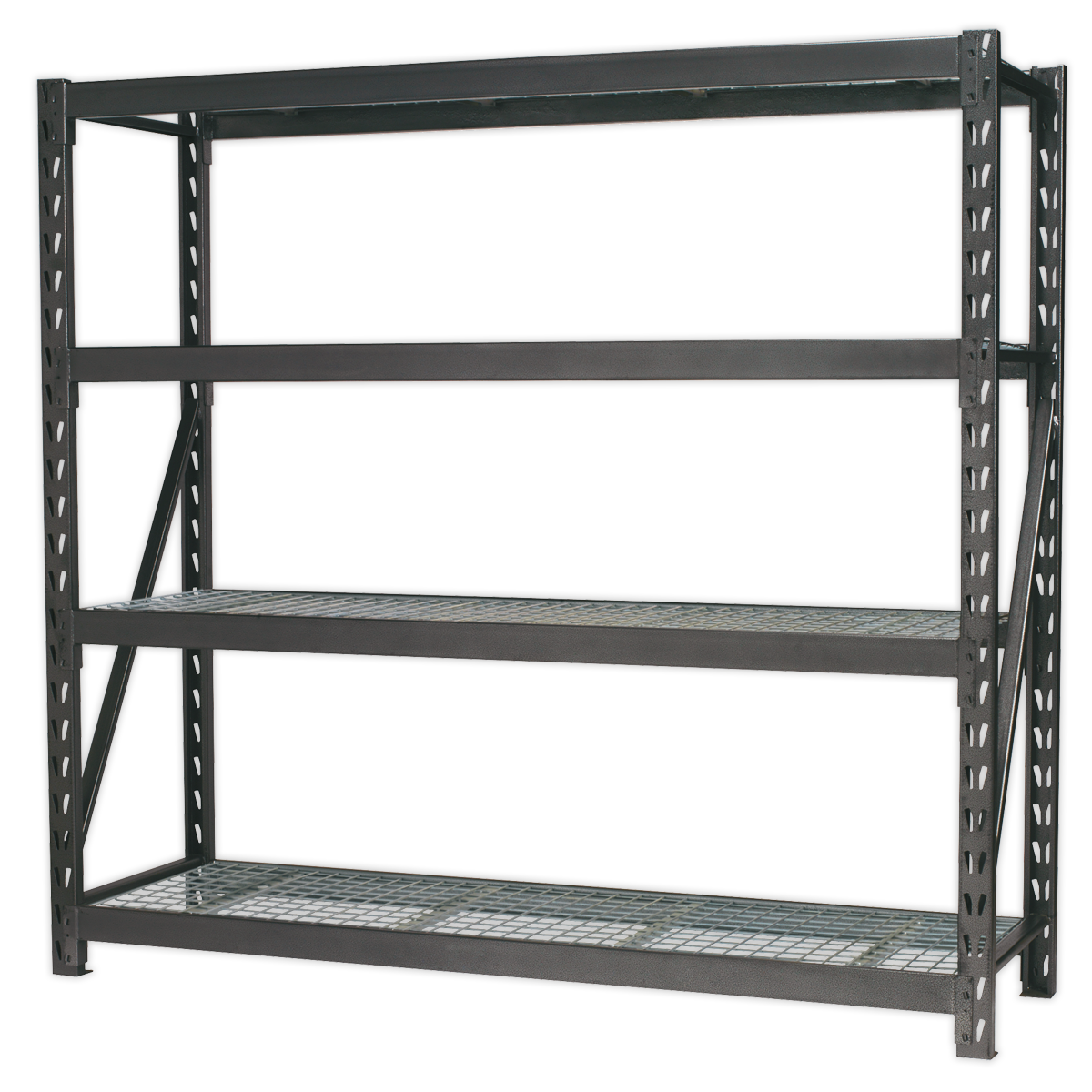 SEALEY - AP6572 Heavy-Duty Racking Unit with 4 Mesh Shelves 640kg Capacity Per Level 1956mm