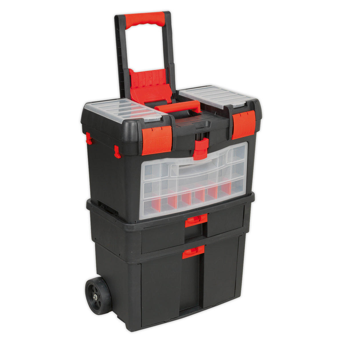 SEALEY - AP850 Mobile Toolbox with Tote Tray & Removable Assortment Box