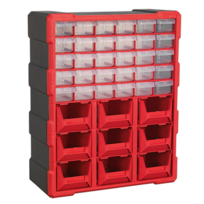 SEALEY - APDC39R Cabinet Box 39 Drawer - Red/Black