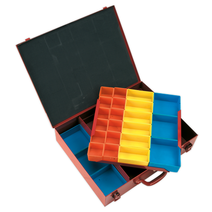 SEALEY - APMC27 Metal Case 2-Layer with 27 Storage Bins