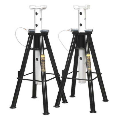 SEALEY - AS10H Axle Stands (Pair) 10tonne Capacity per Stand High Level