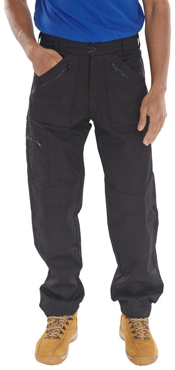 Click - ACTION WORK TROUSERS BLACK 30S - Black