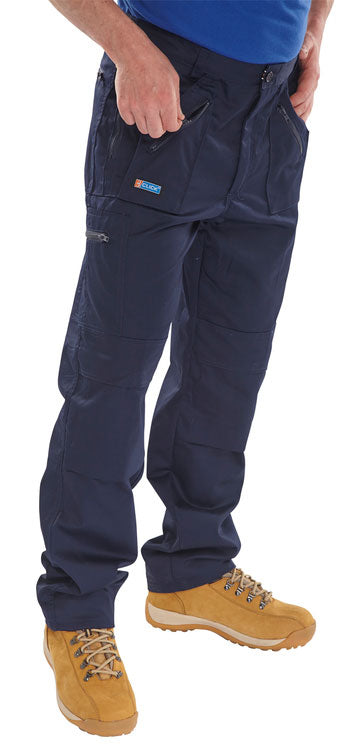 Click - ACTION WORK TROUSERS NAVY 46T - Navy Blue