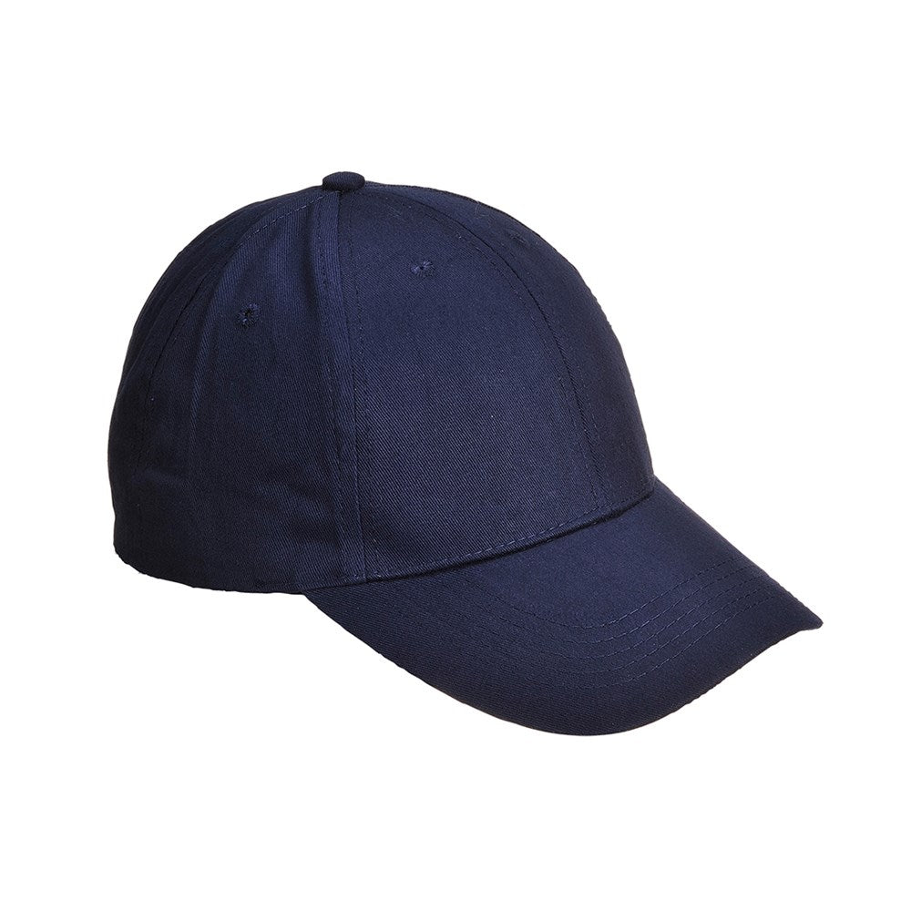 Portwest B010NAR -  sz 0 Six Panel Baseball Cap - Navy