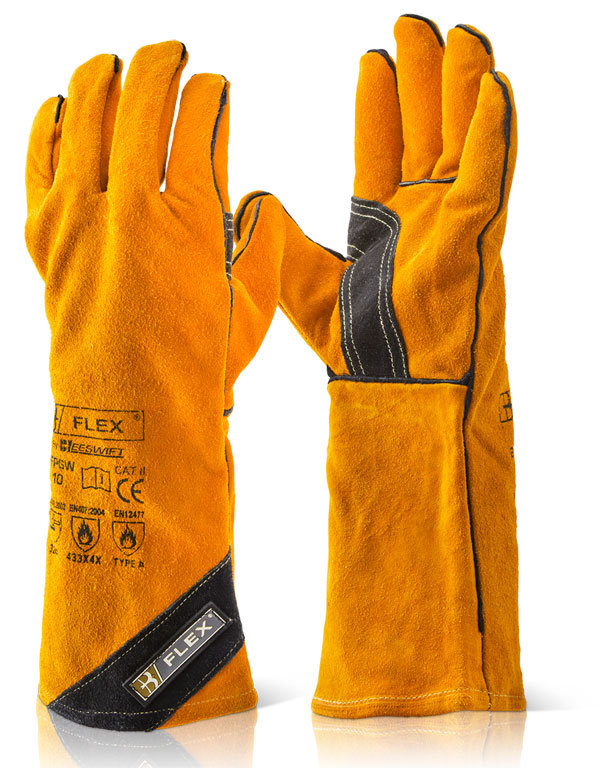 Click - PREMIUM GOLD WELDERS GAUNTLET - Gold