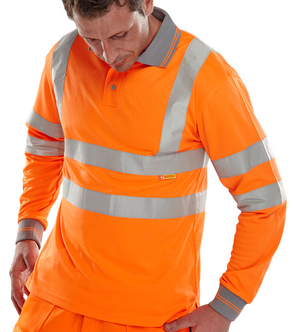 Beeswift - BSEEN EN ISO 20471 LS POLO OR 3XL - Orange