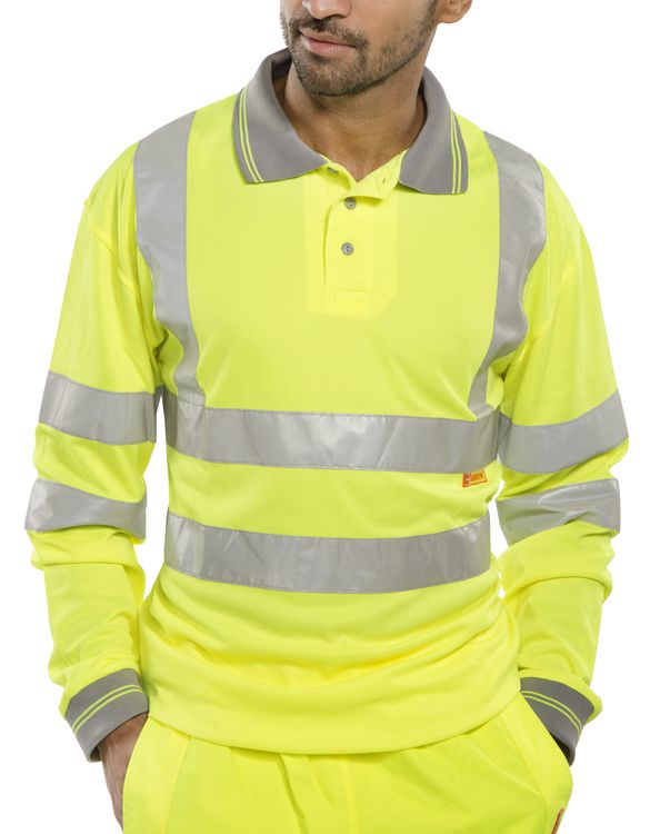 Beeswift - BSEEN EN ISO 20471 LS POLO SY 2XL - Saturn Yellow