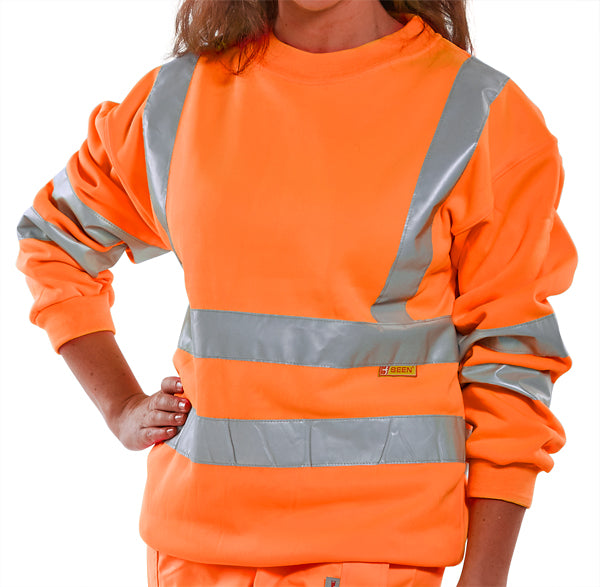 Beeswift - SWEATSHIRT ORANGE HI VIZ XXL - Orange
