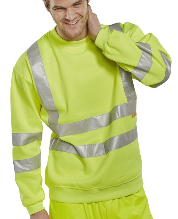 Beeswift - SWEATSHIRT SAT YEL HI VIZ M - Saturn Yellow