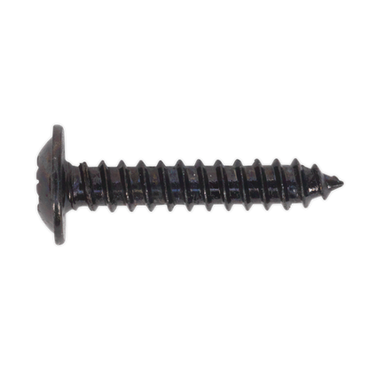 SEALEY - BST3519 Self Tapping Screw 3.5 x 19mm Flanged Head Black Pozi Pack of 100