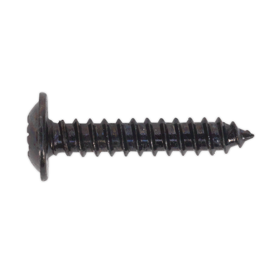 SEALEY - BST3519 Self Tapping Screw 3.5 x 19mm Flanged Head Black Pozi Pack of 100