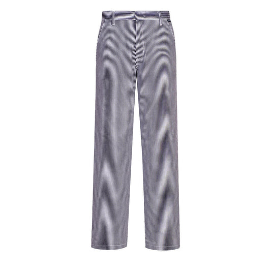 Portwest C078 - Sz L  Chester Chefs Checked Trousers Check Checkered
