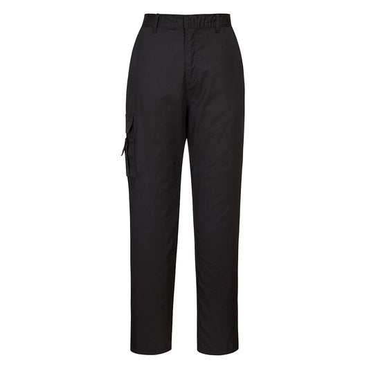 Portwest C099 - Black Sz 3XL Regular Ladies Combat Trousers Work Wear