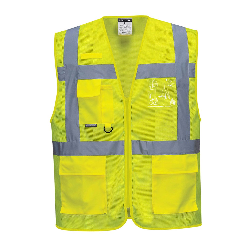 Portwest C376YERXL -  sz XL Athens MeshAir Executive Vest - Yellow