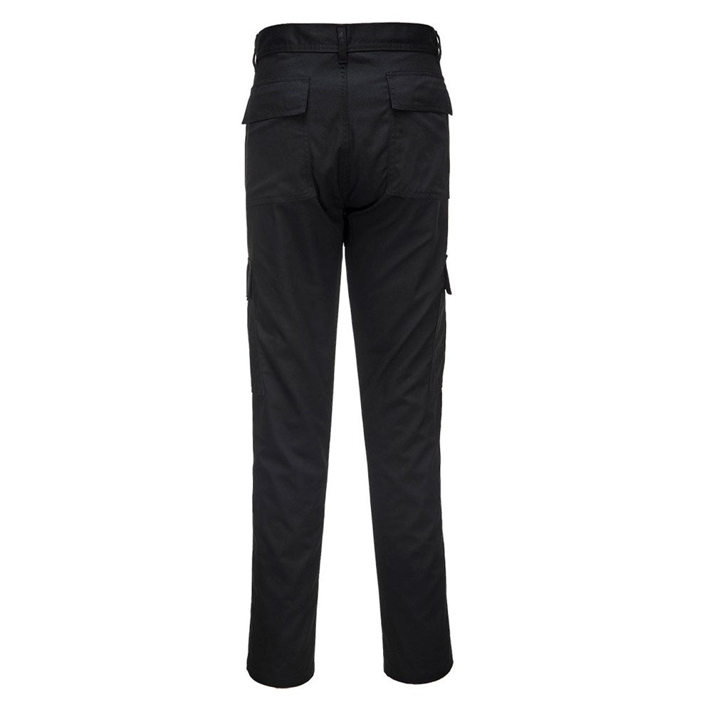 Portwest C711BKR32 -  sz Regular 32 Slim Fit Combat Trouser - Black