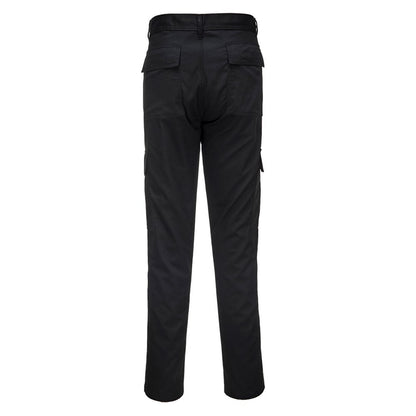 Portwest C711BKR32 -  sz Regular 32 Slim Fit Combat Trouser - Black
