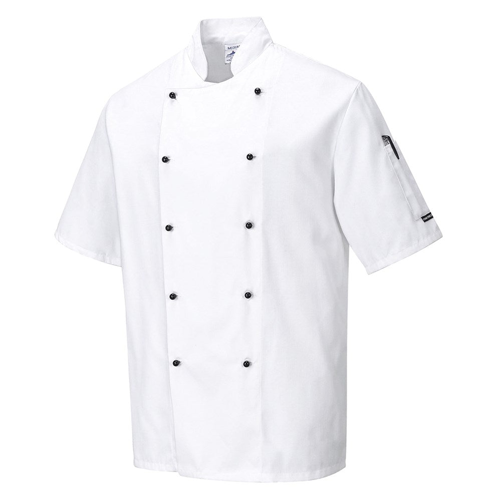 Portwest C734WHRXXL -  sz 2XL Kent Chefs Jacket - White