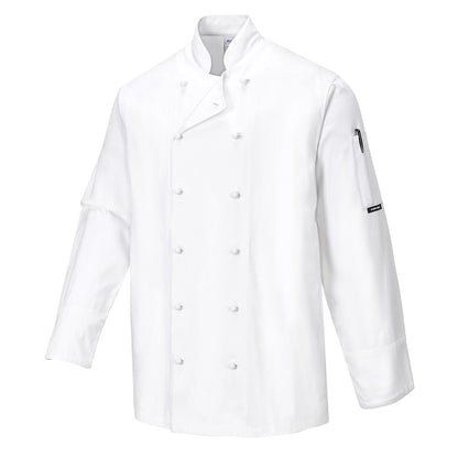 Portwest C771WHRXS -  sz XS Norwich Chefs Jacket - White