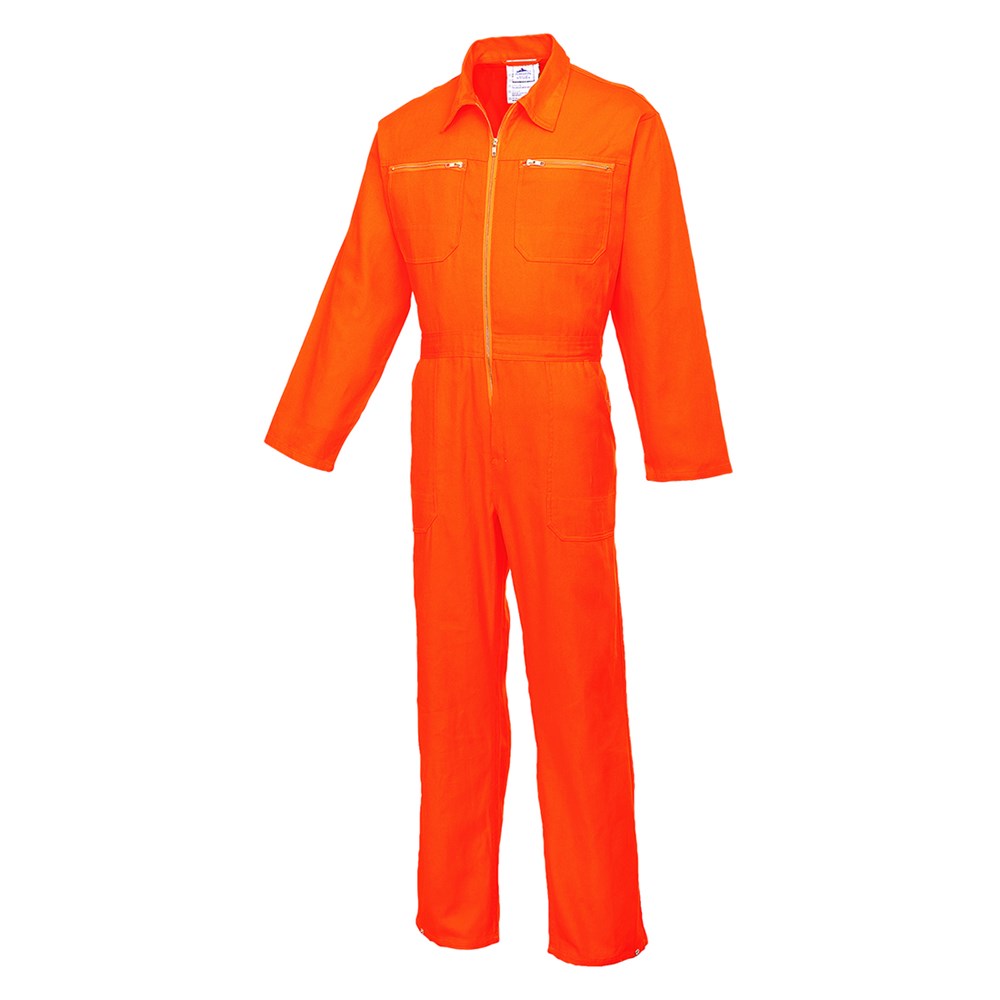 Portwest C811ORRXXL -  sz 2XL Cotton Boilersuit - Orange
