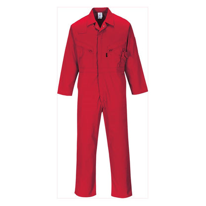 Portwest C813RERXL -  sz XL Liverpool Zip Coverall - Red