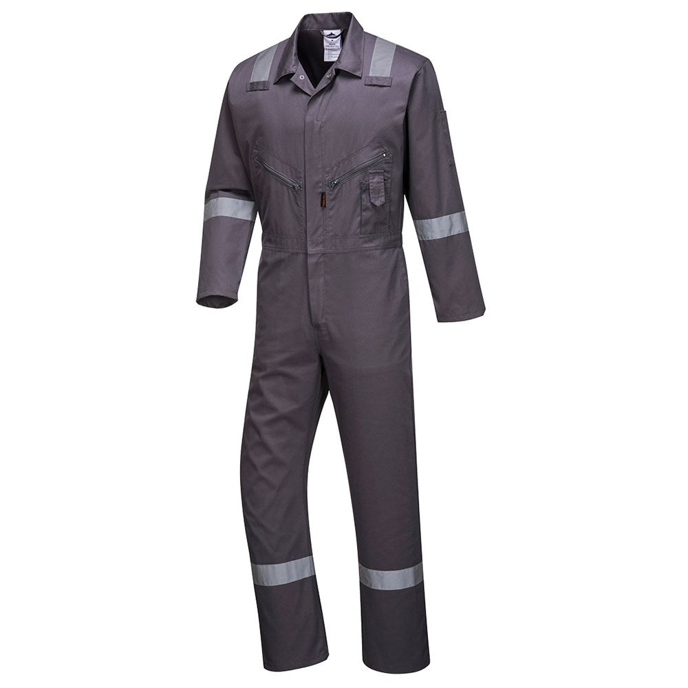 Portwest C814GRRXXL -  sz 2XL Iona Cotton Coverall - Grey