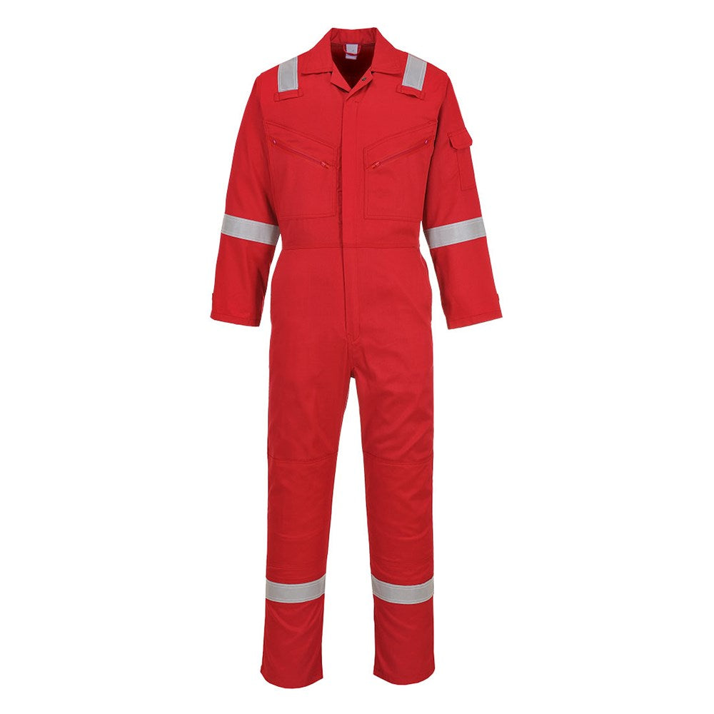 Portwest C814RERS -  sz Long S Iona Cotton Coverall - Red