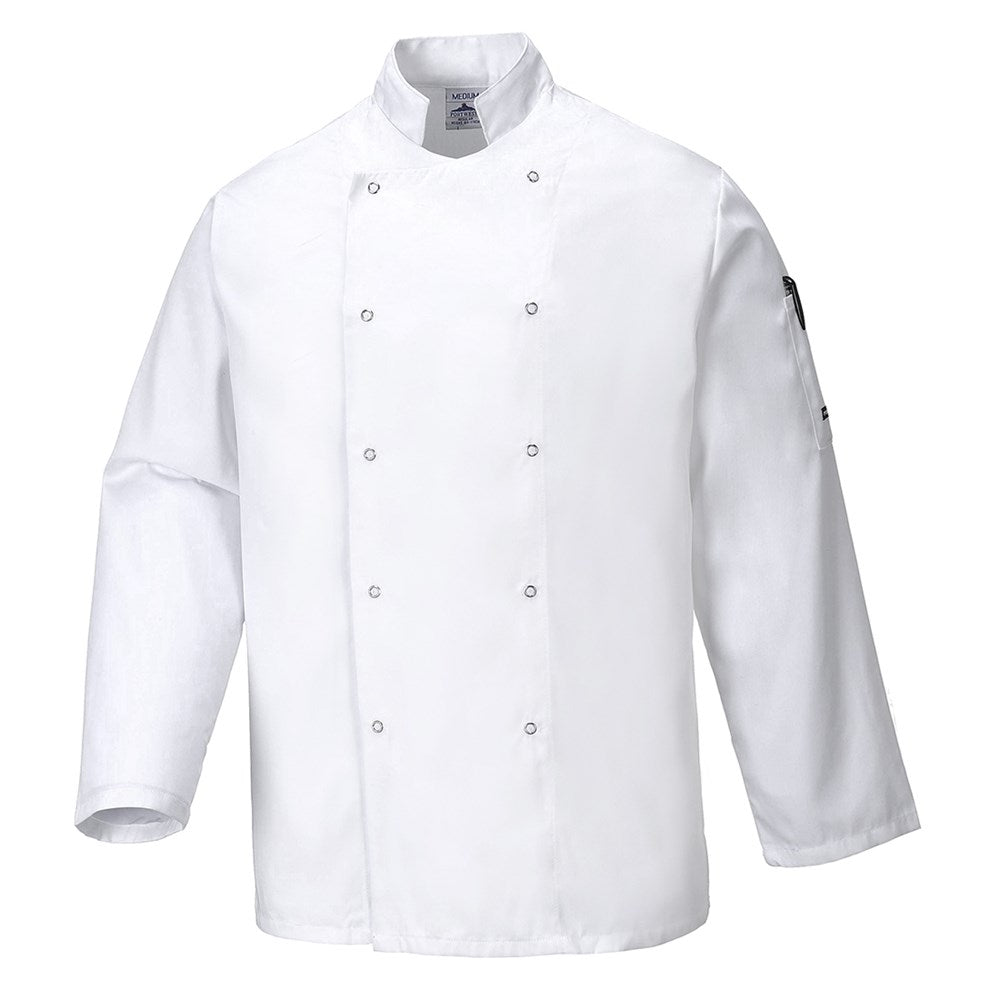 Portwest C833WHRXL -  sz XL Suffolk Chefs Jacket - White